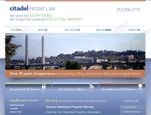 Tablet Screenshot of citadelpatentlaw.com